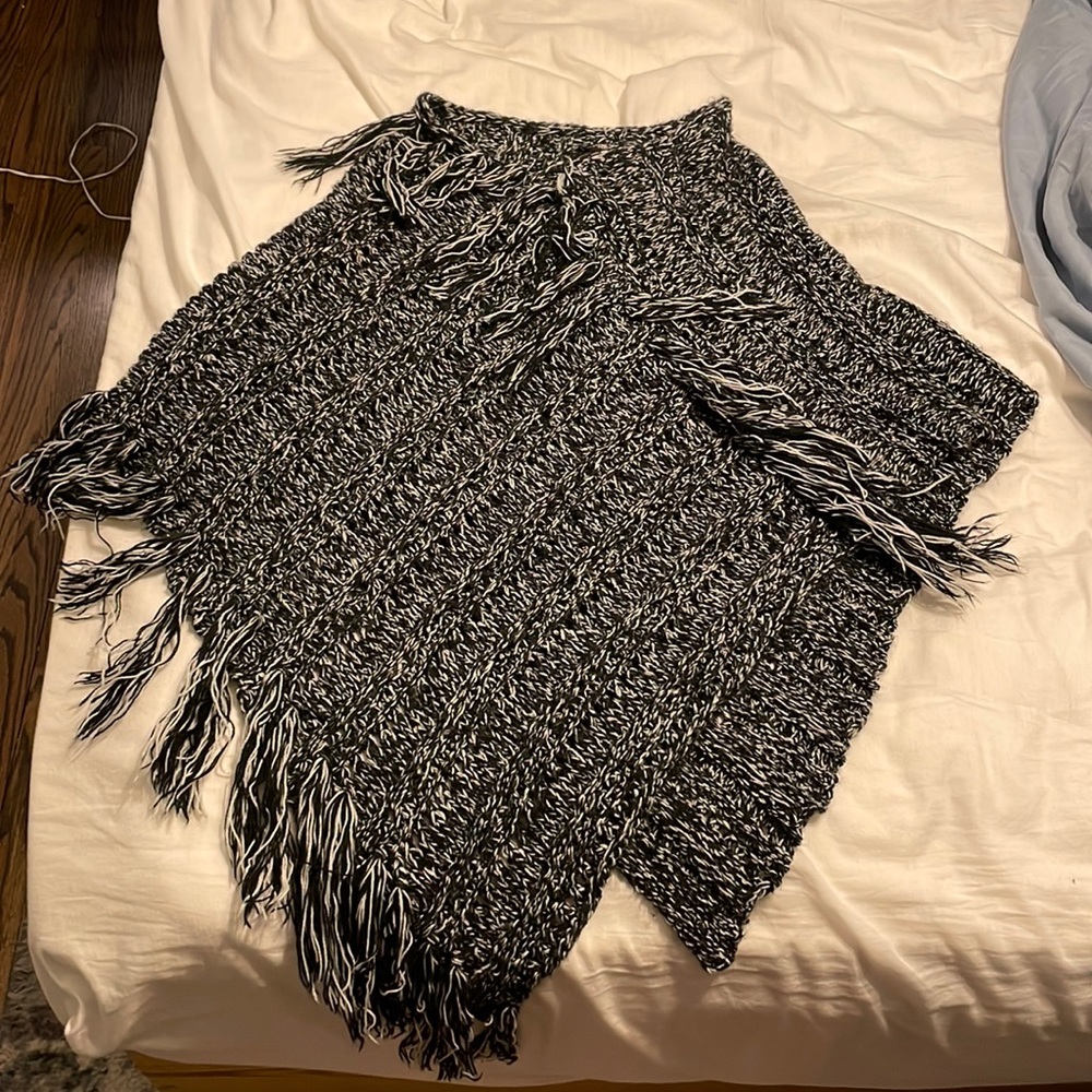 Express poncho sweater
